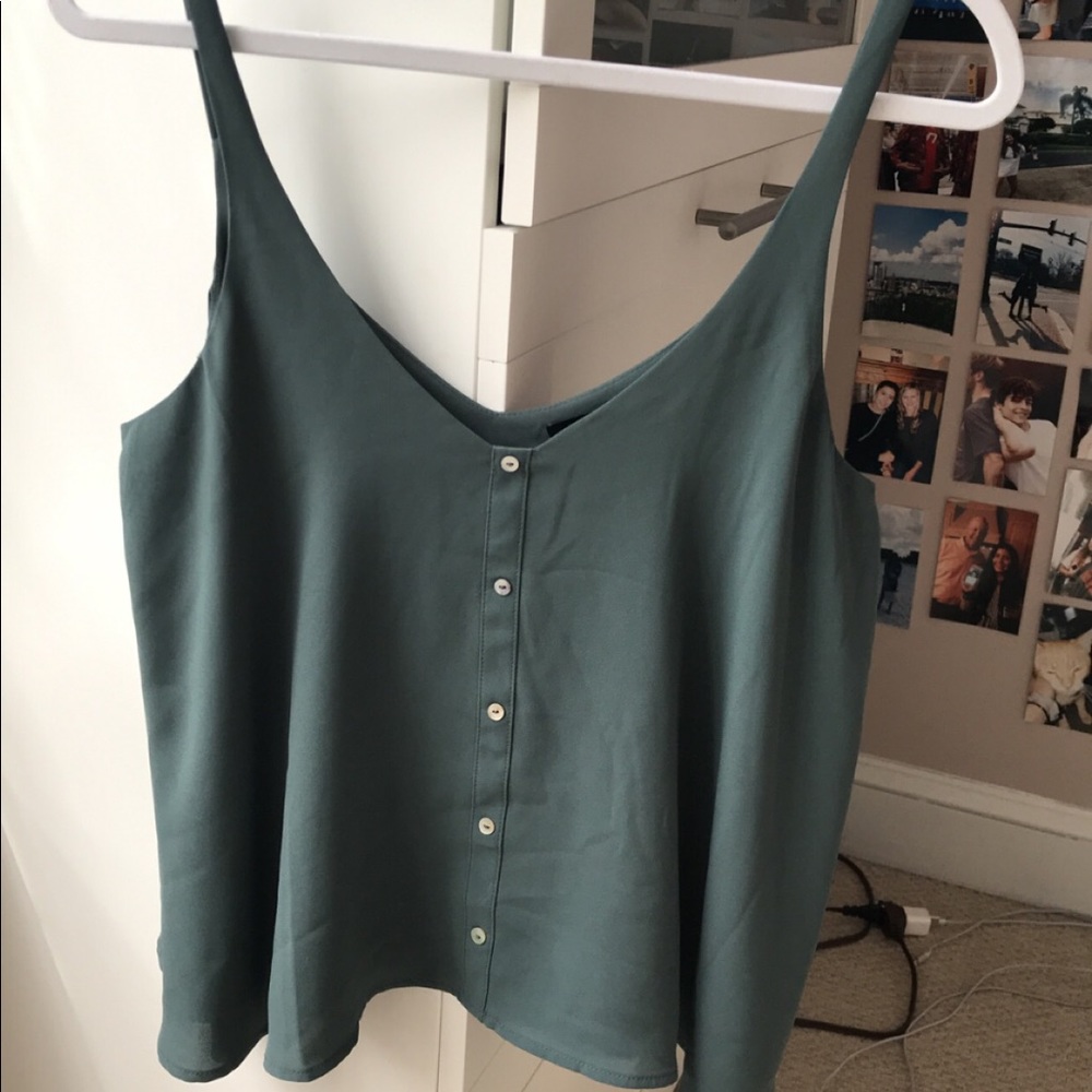 teal forever 21 tank top